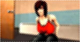 吸血鬼顔の爆乳外国人がお風呂場のバケツに特盛うんこする3D動画。