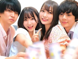 『乱交…するよね？』王様ゲームが禁断の4Pセックスに発展！エロ貧乳な素人JDの淫語手コキに誘惑され痙攣絶頂の絶倫パコ！
