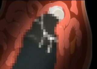 とかげっぽい化け物に犯された金髪お姉さんがマン穴に極太チンポを挿入されて膣内射精