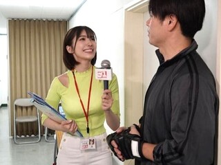 【スポーツキャスター】清楚が売りの人気キャスターは汗だくセックス好きなヤリマンで…今日も取材したアスリートをエロ痴女誘惑