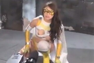 小早川怜子 凌辱されるMASKヒロイン・ムーンエンジェルの撮影風景