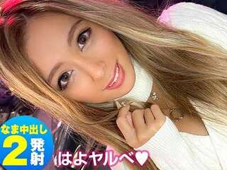 【美尻×素人】巨乳クビレ黒ギャルがエロ合体！爪デコネイルで痴女り乳首責め！バリカワなWピ～ス騎乗位！