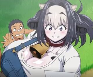 パッと見は牛っぽい爆乳すぎるエロ女が乳首を男の子に舐めさせて激しい交尾！