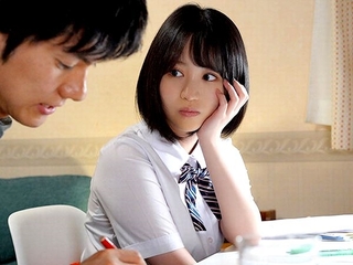 ＜女子校生＞家庭教師の濃厚キスでNTR堕ち！乳揉み…乳首舐め…大人の愛撫に発情したエロ美乳JKが羞恥に口内射精＜女子校生＞