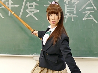 《佐山愛》ムチムチ爆乳の委員長ＪＫがとびだせ青春！感丸出しで性処理セックス♡♡黒パンスト破ったら潮吹き手マンしてデカパイ揉み