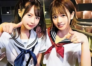 【松本いちか・永瀬ゆい】ロリ系の超絶カワイイ美少女（痴女）たち2人組がM男の自宅に突撃訪問！ハーレム状態でM男の肉棒を責めまくる3P＆男の潮吹き！！