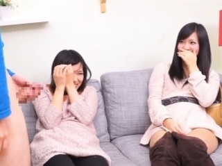 《センズリ鑑賞》彼氏のより大きいですぅｗ 恥ずかしがりながらも全力オナサポ
