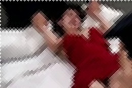 スレンダーでHな美乳の女性の、羞恥クンニプレイ。