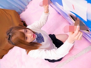 【MM号】JKの彼女が彼氏のチノイを当てる企画に挑戦★制服姿の激カワ美少女JKとの恥じらいセックス☆